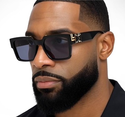 MEN OVERSIZED THICK SHADES SQUARE SUNGLASSES RETRO DESIGNER FASHION CLASSY NEW