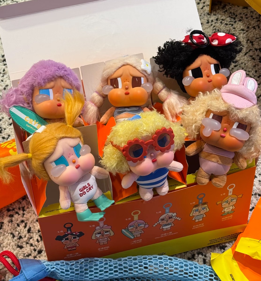 Authentic Crybaby Vacation Mode On Series Vinyl Plush Pendant