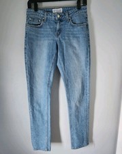 Derek Lam 10 Crosby Women's Mila Mid Rise Patchwork Girlfriend Jeans Size 24