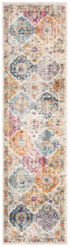 Alfombra Madison Collection Accent - 2'3" x 4', Crema y Multi, Boho Chic Distresse... Foto 2 de 4