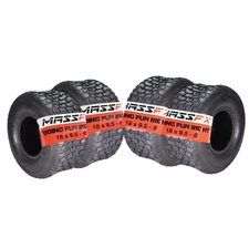 MASSFX 18x9.50-8 Turf Tires for golf carts and lawn mowers 4-Ply (4 Pack)