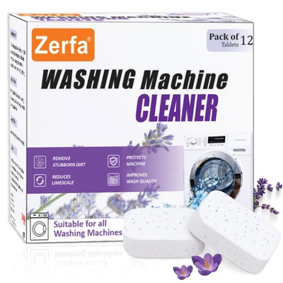 #ad #ad Zerfa Lavender scented 24 Pcs Washing Machine Deep Cleaner Descaler Tablets $33.14