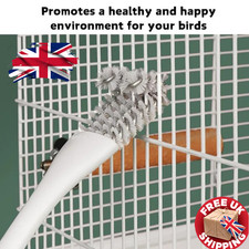 Bird Cage Cleaning Brush Tool - Bird Poop Remover & Sanitary Brush for Budgies C