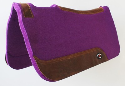 3/4'' Thick Horse SADDLE PAD Western Contoured Wool Felt Moisture Wicking 39RT06