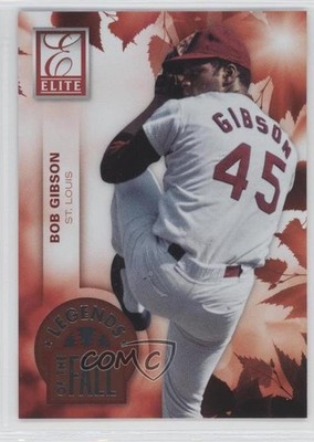 2015 Panini Elite Legends of the Fall Bob Gibson #6 HOF 0e3