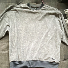 Nike Men s Gray vintage Crew Neck Pullover Sweatshirt Long Sleeve XL