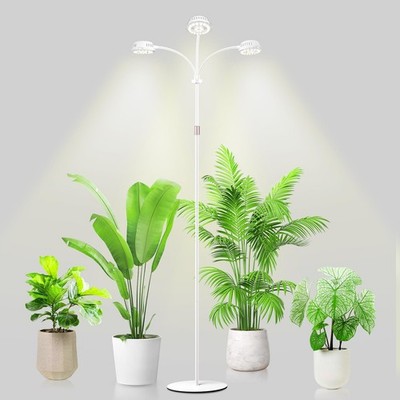 LORDEM Full Spectrum Plant Light for Indoor Growing,Tri-Head Grow White