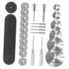 44pcs Cutting Wheel Set Compatible with Plastic for Rotary Tool, HSS Sliver
