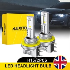 2x 110W H15 LED Headlight Bulbs White High Beam Daytime Running Light 6000K Lamp