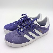 Adidas Gazelle Sneaker Shoes Youth Energy Ink Purple White Size US4 EU36