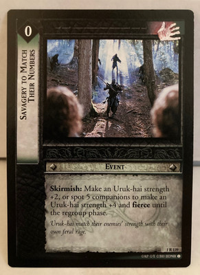 LOTR TCG Fellowship of the Ring (Set 1) Rare Cards Part 1