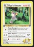 Lt. Surge's Rattata 85/132 Gym Challenge 1st Edition Pokemon Card DMG