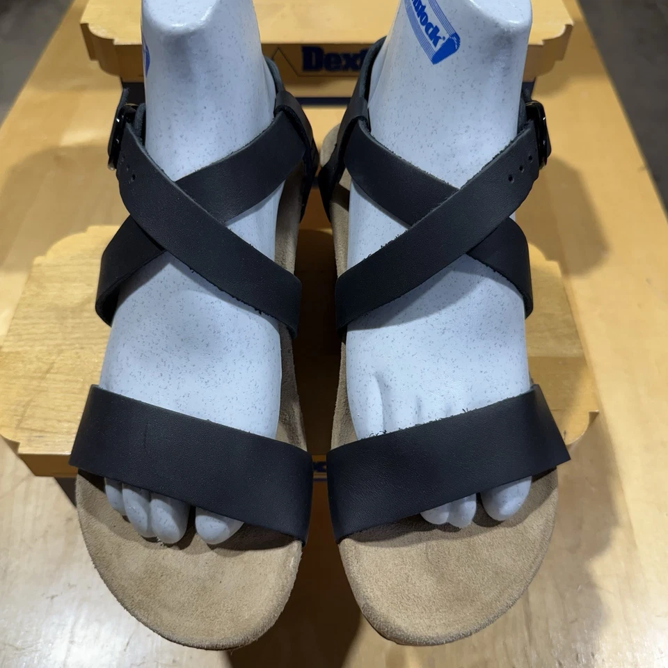 Anillo Birkenstock Papillio Sibyl Hebilla Talla 39 Ajuste Estrecho Cuero Negro Nuevo Foto 4 de 4