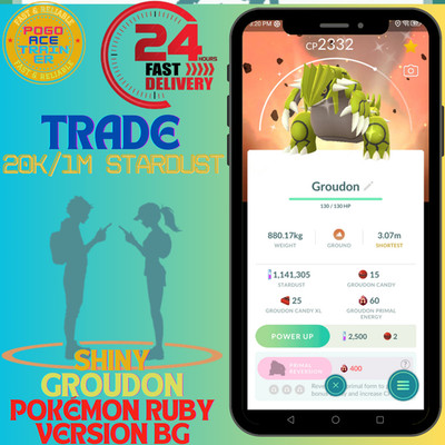 [SpecialBG] Shiny Groudon   Pokémon Ruby Version Background  FAST 24H  