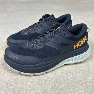 Hoka One One Stinson ATR 6 Shoes Mens 12 Blue Trail Running Max Cushion Sneakers