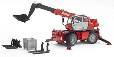 BRUDER, Sollevatore telescopico MANITOU MRT 2150 con accessori Scala: 1/16, 1...