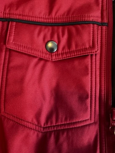 NWT Baubax Men’s Water Resistant Bomber Jacket in Red With A Hood sz M NEW image 9