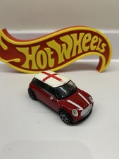 Bburago Mini Cooper 1/43 Scale Red Toy Car England Flag Diecast Model 1:43