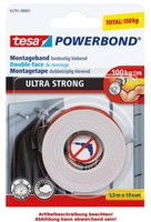 Tesa Powerbond Montageband Ultra Strong, 19 Mm X 1,5 M