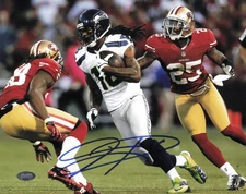 Sidney Rice Autographed Signed 8x10 Photo Seattle Seahawks MCS Holo #63318