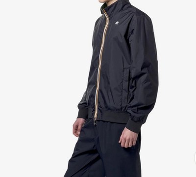 K*WAY Men s Arsene Plus.2 Reversible Waterproof Bomber Jacket Blue Green Large