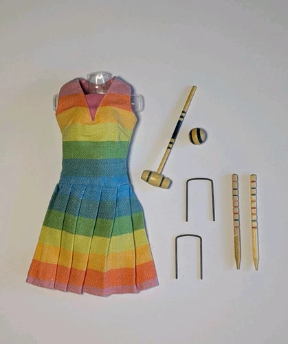 Complete Original Vintage 1965 Barbie Fun n Games #1619 Fashion Playset