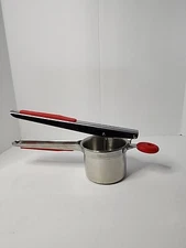 Zulay Potato Ricer/ Masher. Large 13.5 oz. Stainless Steel. Comfort Grip Handles