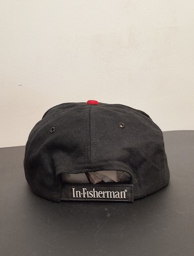 Gemini Sport Marketing In-Fisherman Hat Adult Black Red Brim 2147 - Picture 5 of 9