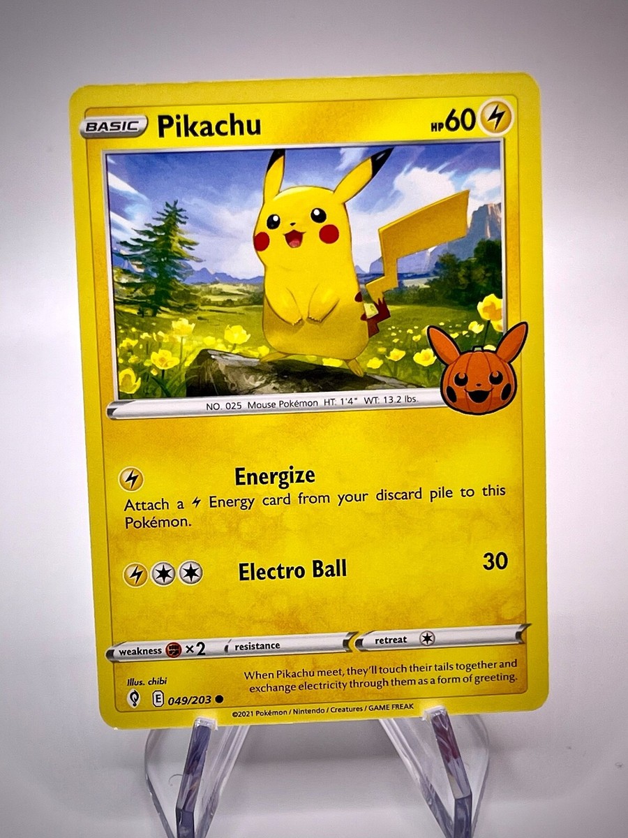 Pokémon TCG Pikachu Promo (Trick or Trade Halloween) 049/203 | eBay