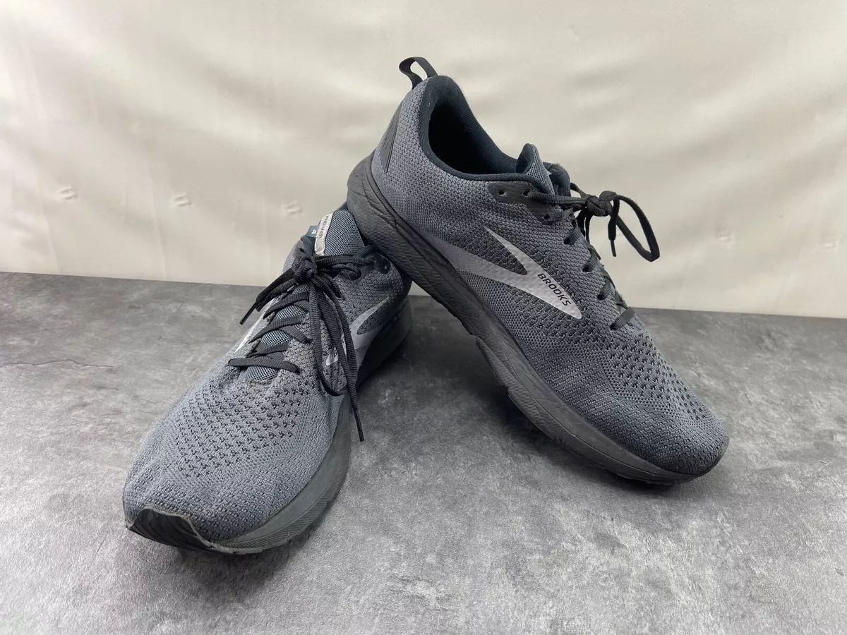 Brooks Revel 4 Mens Running Shoes Gray 13M Lace Up Athletic Trainers  Sneakers