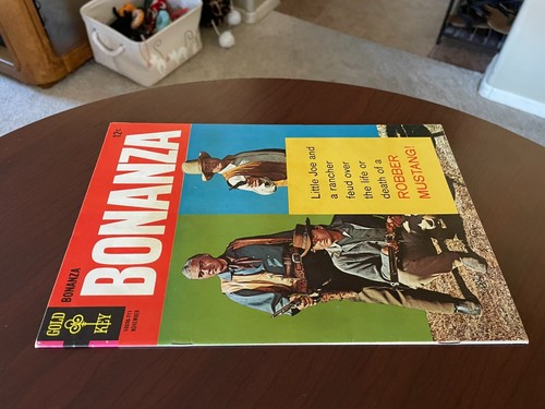Bonanza #26 (Gold Key Comics 1967) Silver Age TV Western Michael Landon 8.0 VF - Foto 2 di 4