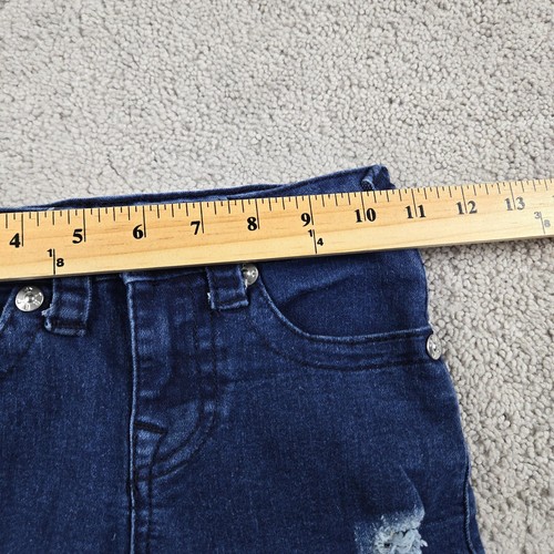 True Religion Jeans Youth 6 Geno Relaxed Slim Denim Dark Wash Adjustable Waist - Picture 5 of 11