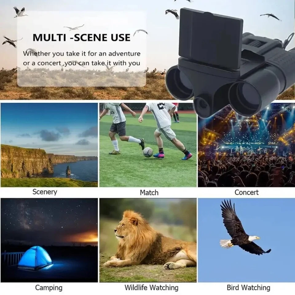 HD Portable Telescope Zoom Video Camera Outdoor Binoculars Optics Hiking Hunting - Image 4 of 4