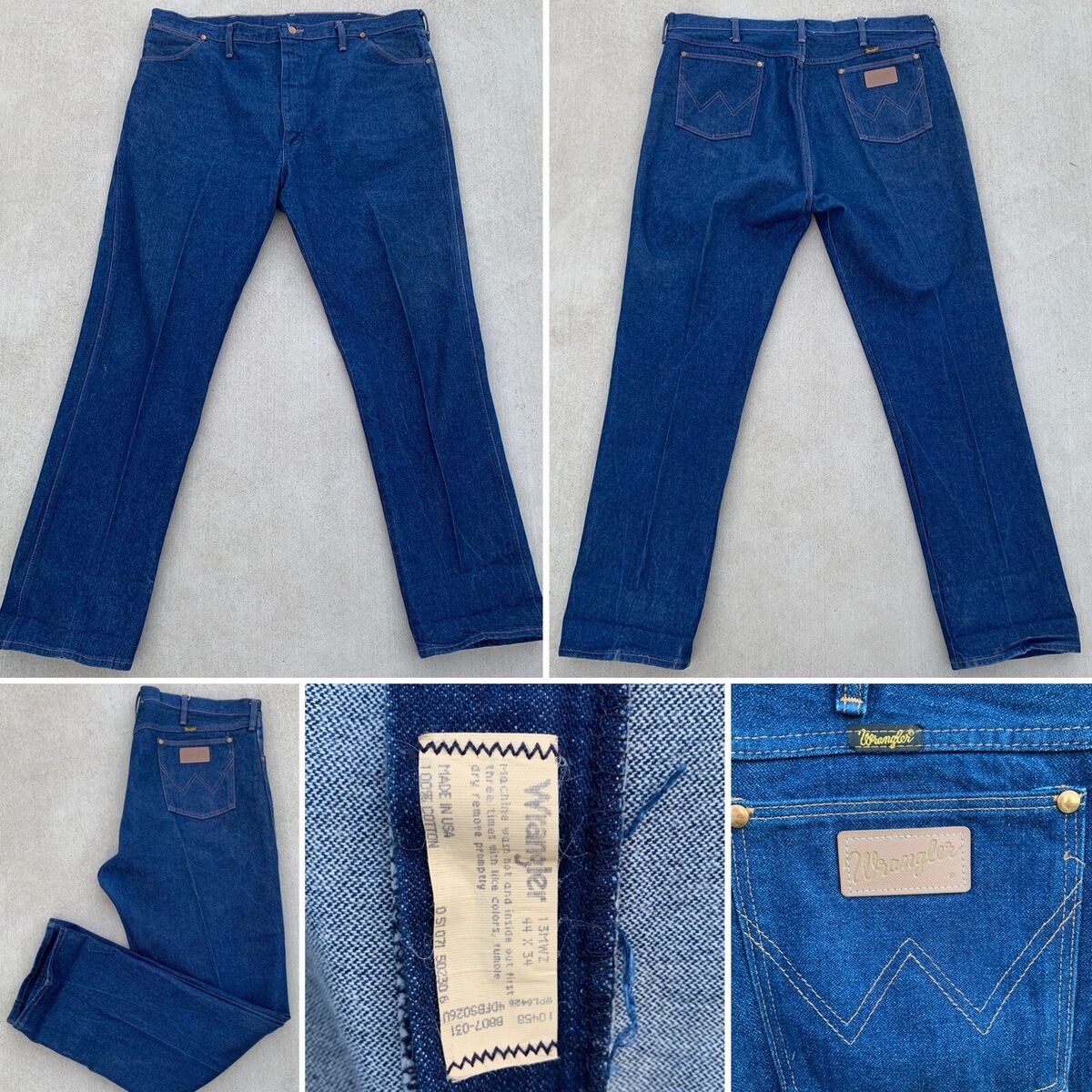 Vintage Wrangler Jeans 13MWZ made in USA Size 44 X 34 Vintage Wrangler Jeans 13MWZ made in USA Size 44 X 34