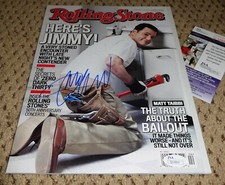 JIMMY KIMMEL SIGNED ROLLING STONE MAGAZINE JSA COA AUTOGRAPH LIVE 