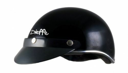 CASCO SCODELLA DIEFFE DF110 omologazione ciclo NERO LUCIDO