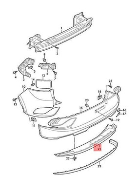 Genuine VW ID.4 ID.5 E21 E39 Rear diffuser 11E8074821H9 | eBay