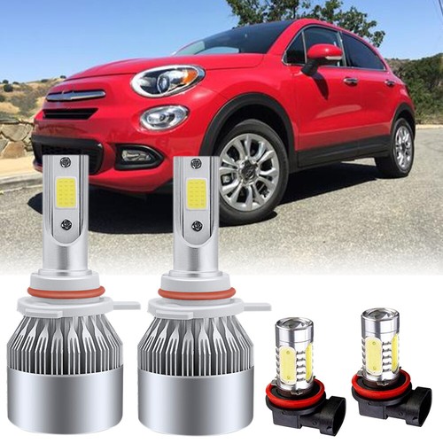 For Fiat 500 500X 500L 201417 6K LED Headlight High Low Beam Fog Light