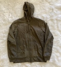 Filson Waxed Full Zip Hoodie Jacket Green Medium