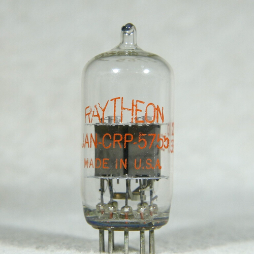 NOS/NIB Raytheon JAN-CRP 5755 Clear Top Mil-Spec USA 1953 - Picture 2 of 16