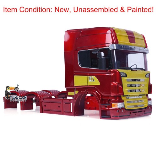 TOUCANRC RC Car Body Shell High-roof Cabin for 6x6 6x4 1/14 Tractor Truck Model - Picture 12 of 12