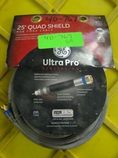 GE ULTRA PRO 87666 25' RG6  Quad Shield Coax Cable
