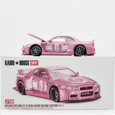 Kaido House x Mini GT 1 64 Nissan GT-R R34 Kaido Racing Factory V1 