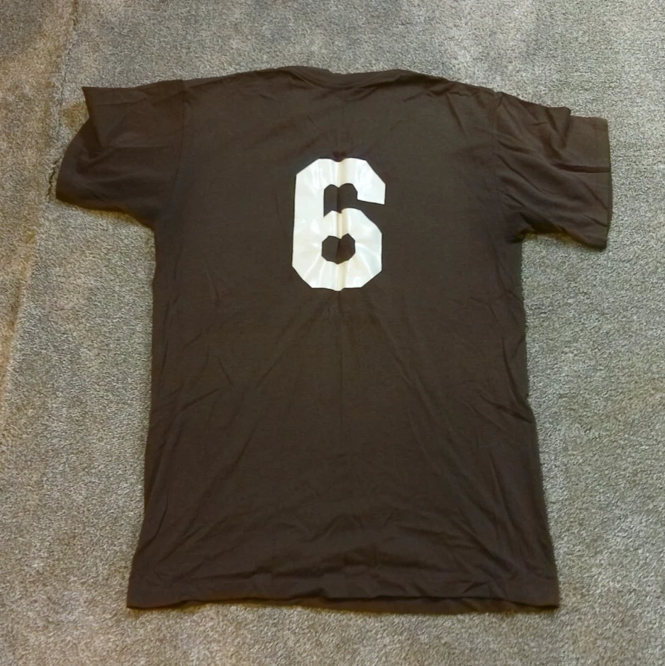 Vintage Rowan University Baseball Team Shirt #6 New Jersey Brown Y2K Era USA - Image 2 of 4