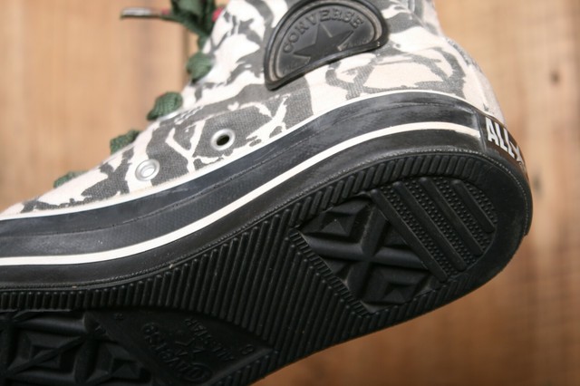 checkered high top converse