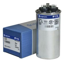 30  5 uf MFD x 440 VAC  97F9981 Genteq Dual Round Capacitor / GE Industrial