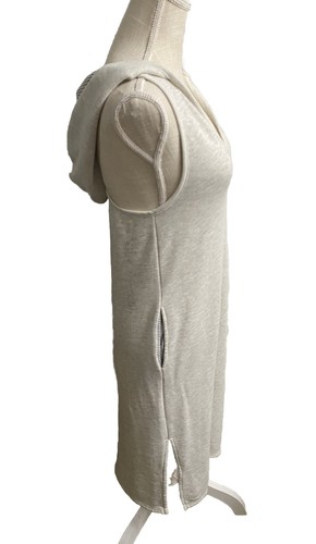 AVOCADO Womens Gray Hooded Side Slit Midi Length Tank Dress Size XS Athleisure - Afbeelding 4 van 11