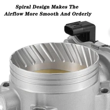 Spirial 90mm Throttle Body W/ Spacer For Dodge  5.7L 6.1L 6.4L  Hemi  2013+