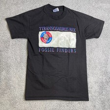 T Rex Fossil Finders Shirt Youth Large Black Tyrannosaurus Rex Graphic