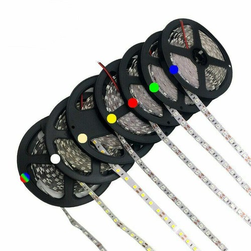 5m LEDs SMD3528 5050 Flexible Led Strip W WW Blue Green Red RGB cuttable strips - Picture 2 of 6